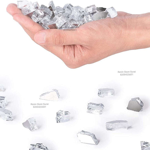 White Firepit Glass